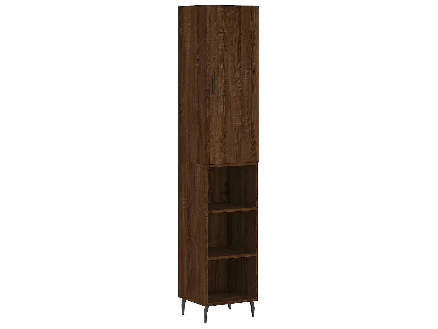 Credenza alta Rovere marrone 34,5x34x180 cm MDF