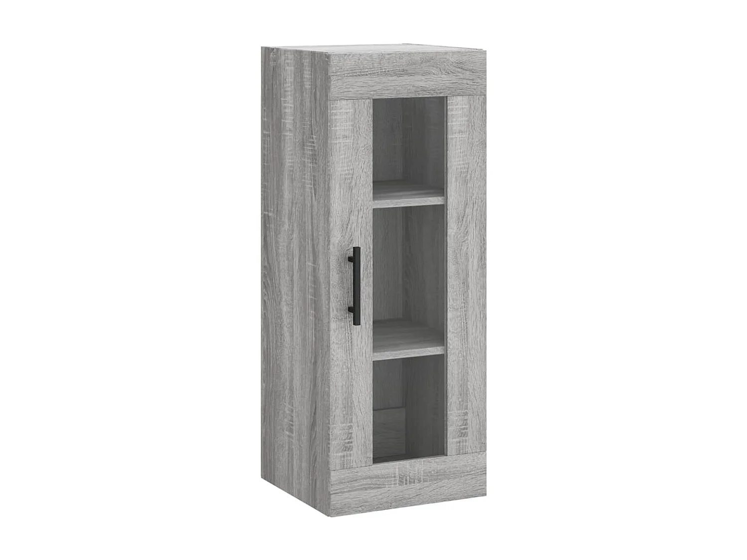 Sonoma hohes Sideboard grau 34,5x34x180 cm Holzwerkstoff