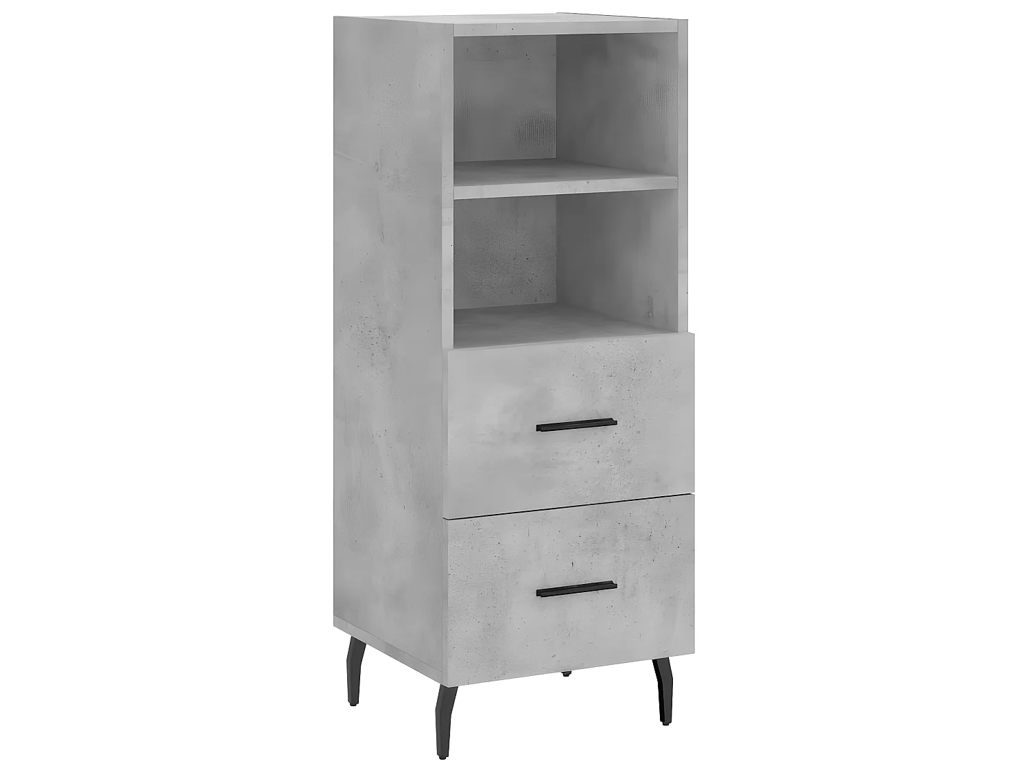 Credenza alta Grigio cemento 34,5x34x180 cm MDF