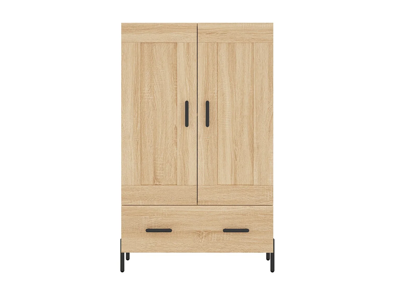 Hohes Sideboard aus Sonoma-Eiche, 69,5 x 31 x 115 cm, Holzwerkstoff