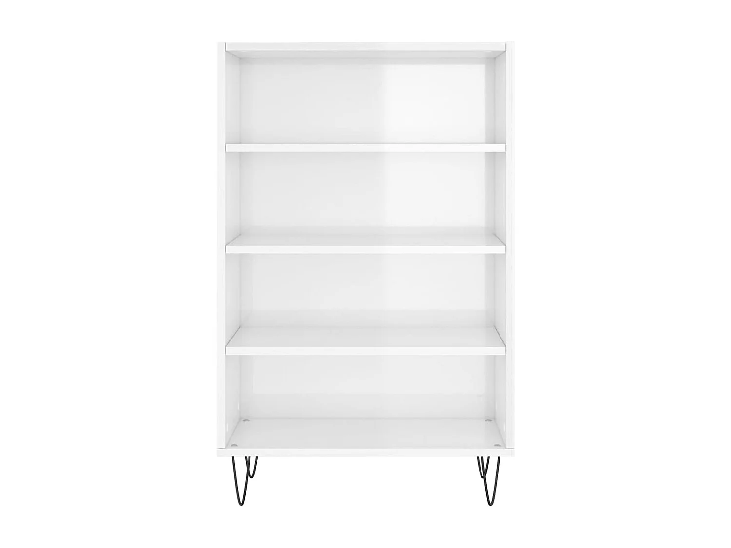 Buffet haut blanc brillant 57x35x90 cm bois d'ingénierie