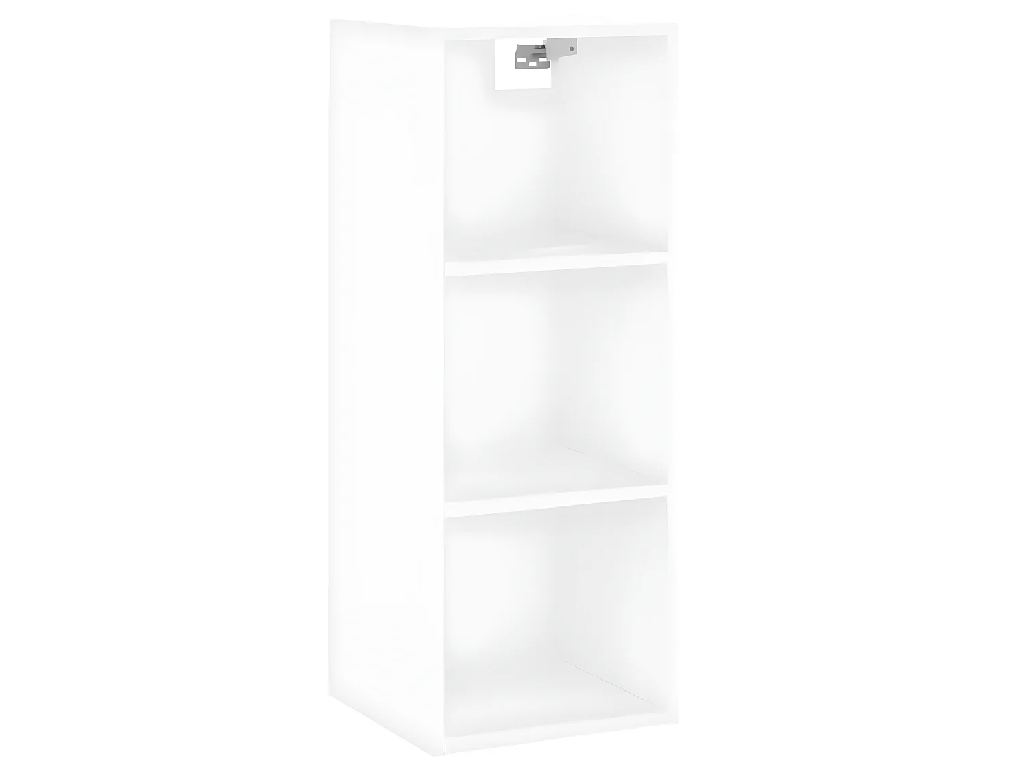 Hoog dressoir Wit 34,5x34x180 cm Bewerkt hout