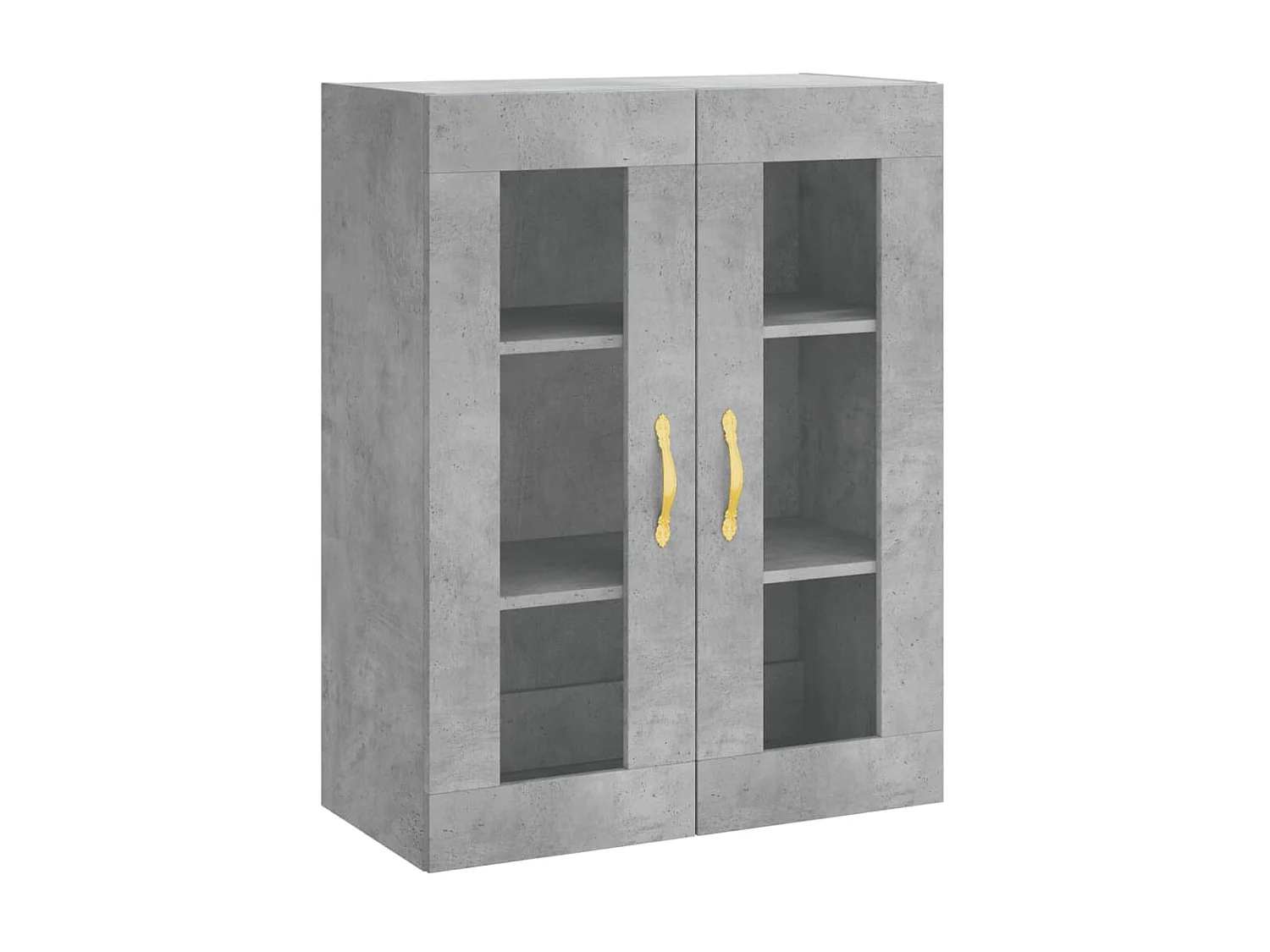 Credenza alta Grigio cemento 69,5x34x180 cm MDF