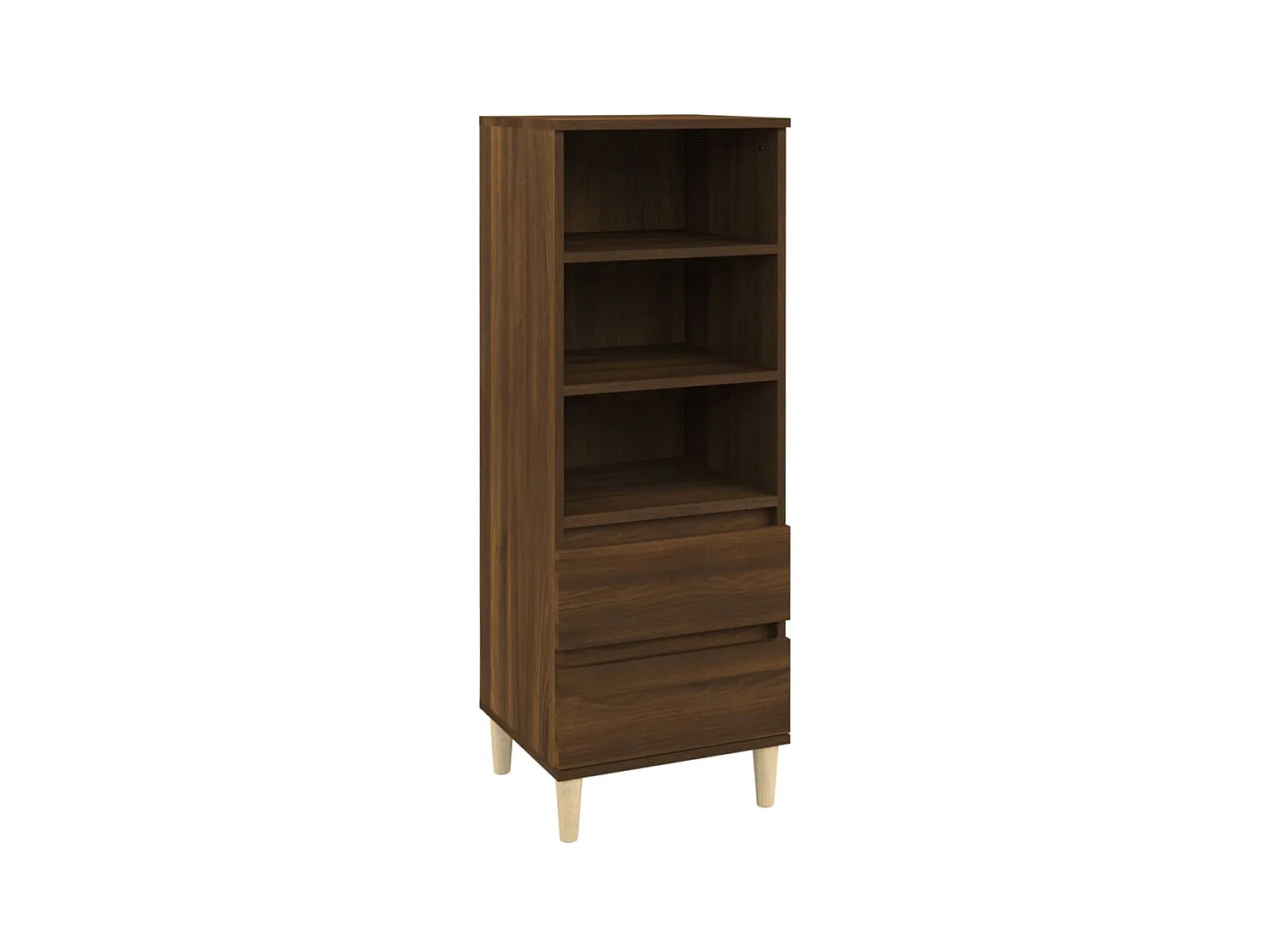 Buffet haut Chêne marron 40x36x110 cm Bois d'ingénierie