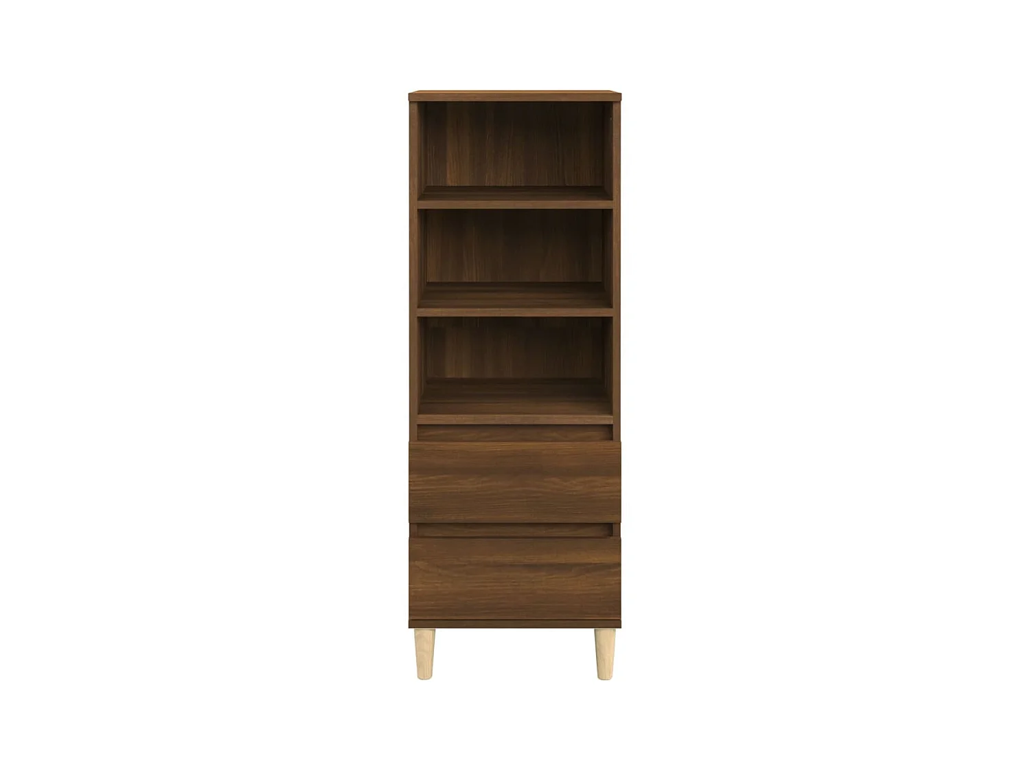 Buffet haut Chêne marron 40x36x110 cm Bois d'ingénierie