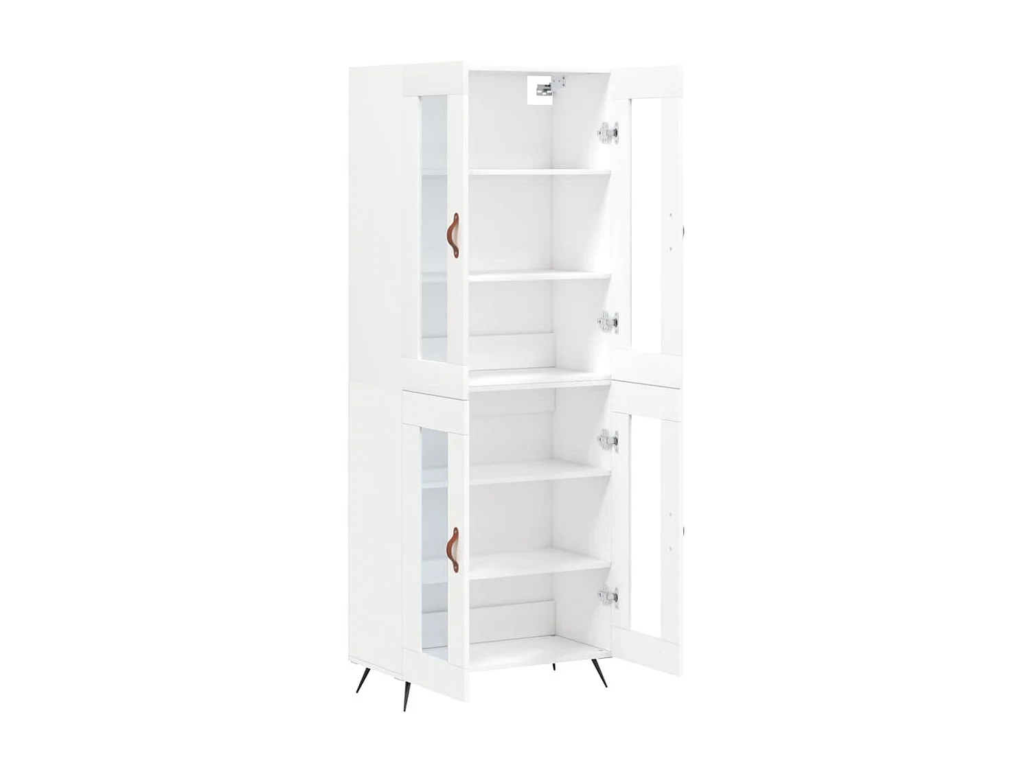 Credenza alta Bianca 69,5x34x180 cm MDF