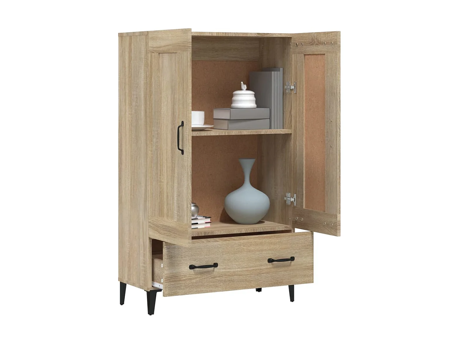 Buffet haut Chêne sonoma 70x31x115 cm Bois d'ingénierie