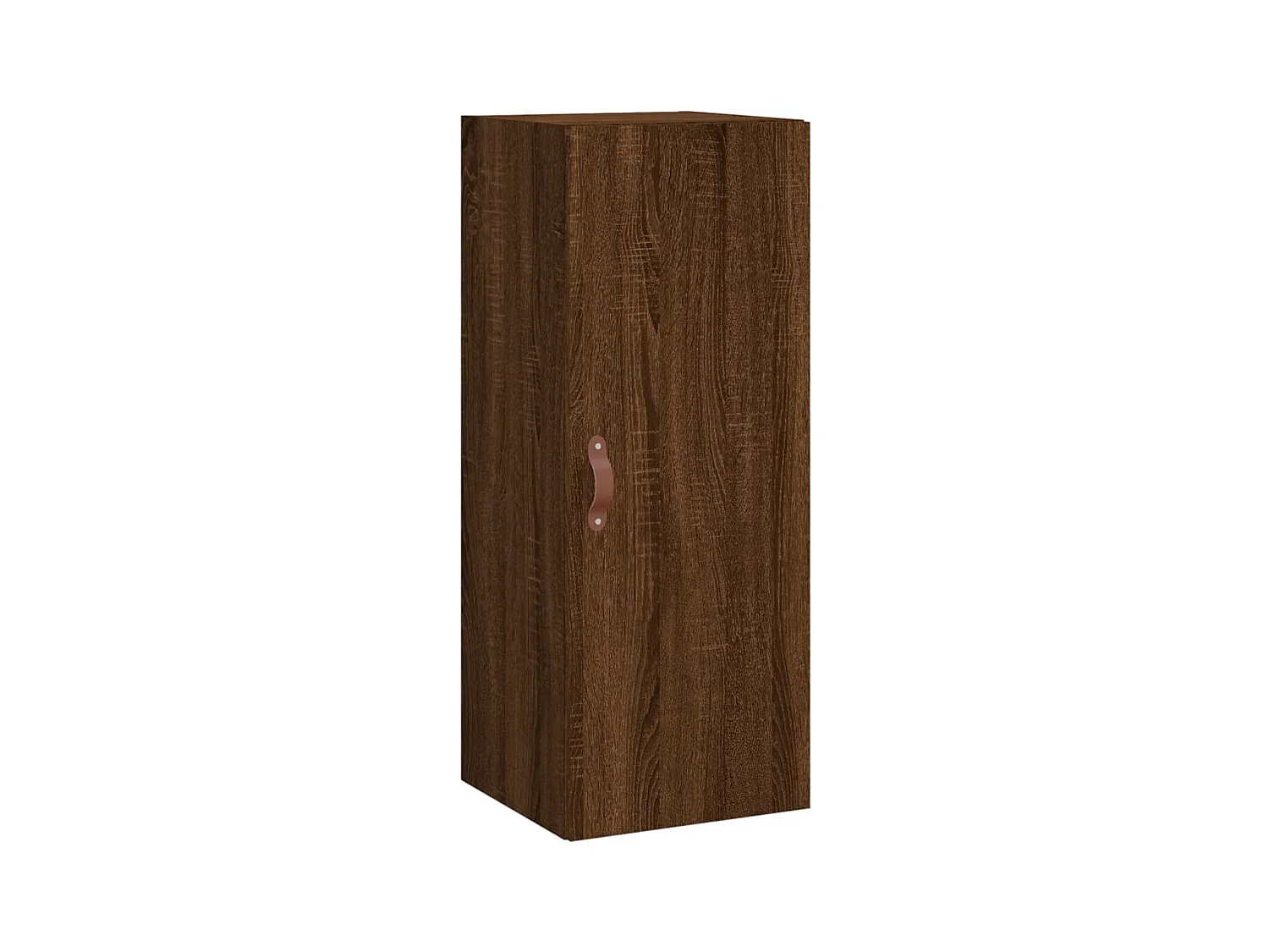 Buffet haut Chêne marron 34,5x34x180 cm Bois d'ingénierie