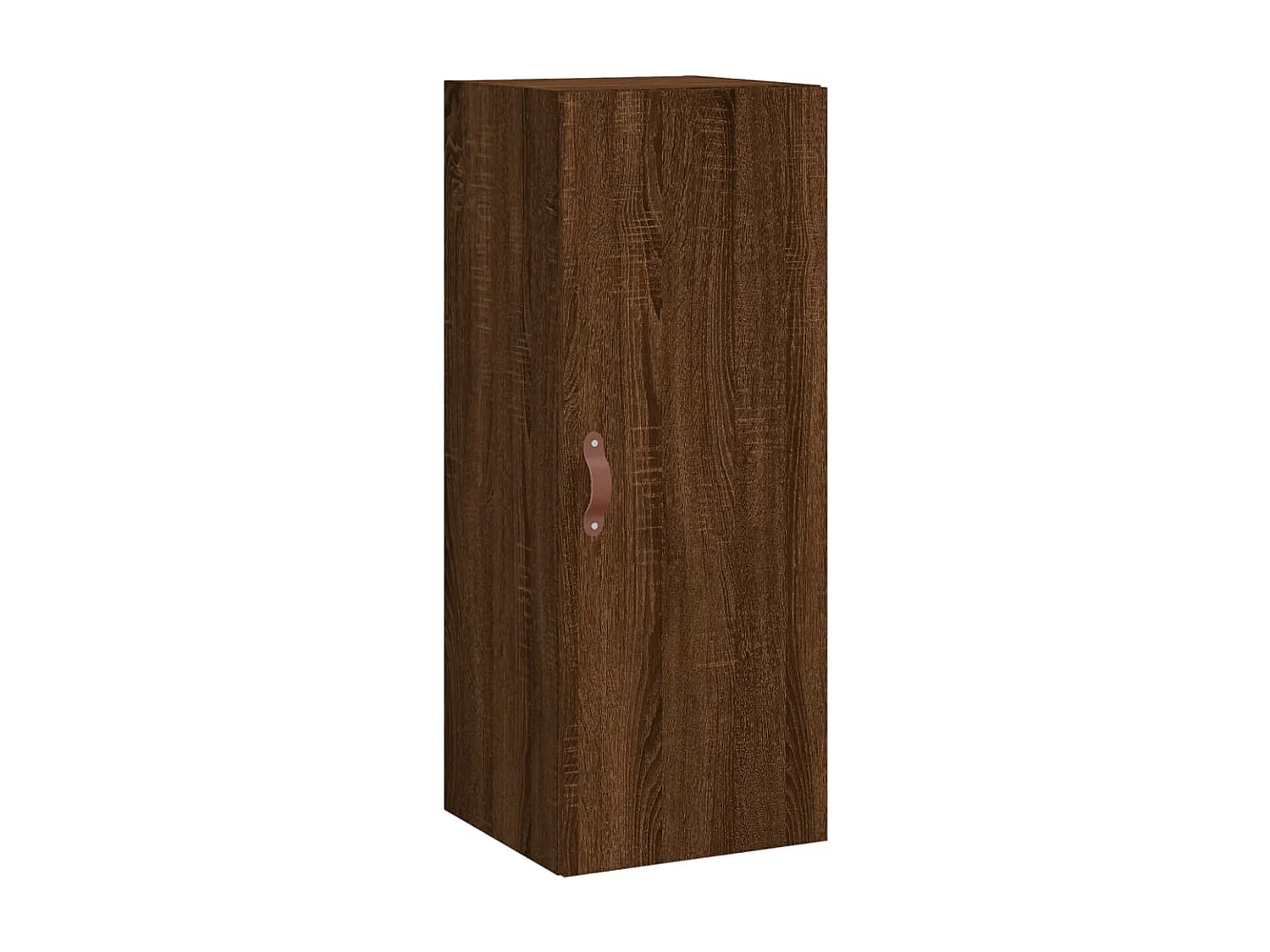 Buffet haut Chêne marron 34,5x34x180 cm Bois d'ingénierie