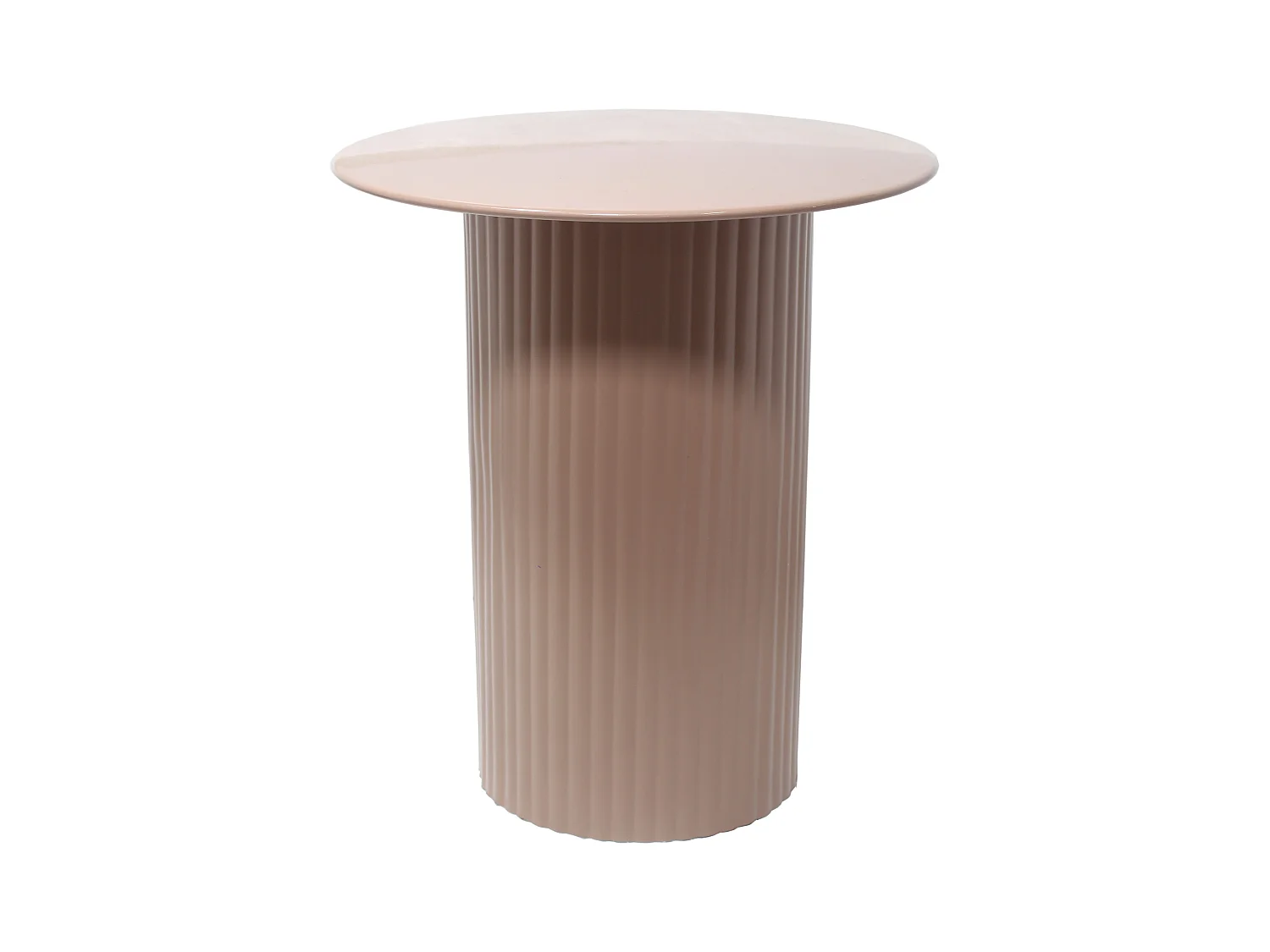 Beistelltisch aus Metall - Beige - SUADA