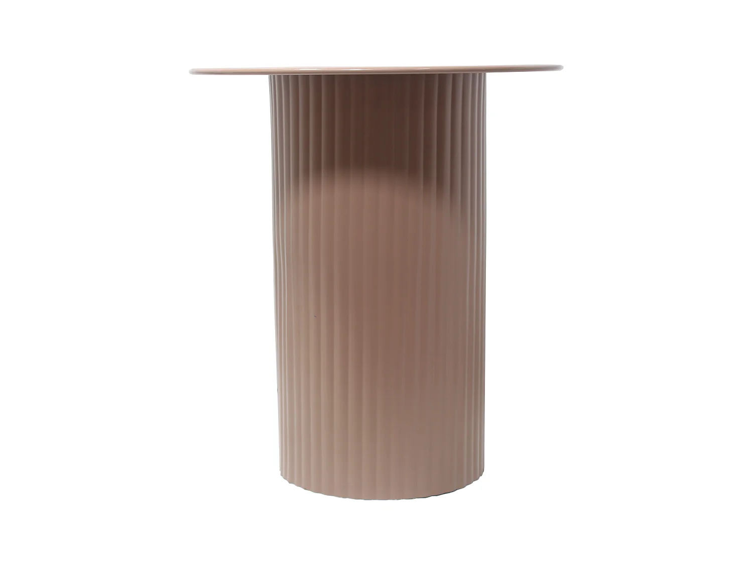 Beistelltisch aus Metall - Beige - SUADA