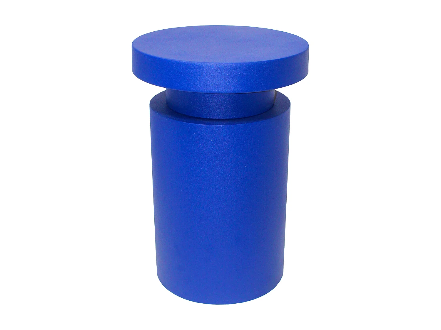 Bijzettafeltje van metaal - Blauw - RIDALIA