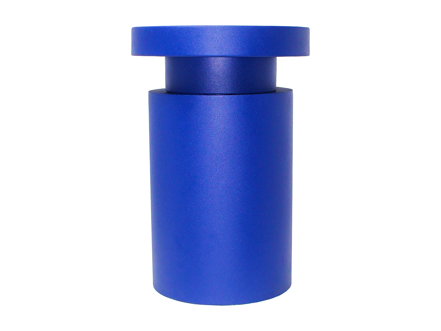 Bijzettafeltje van metaal - Blauw - RIDALIA