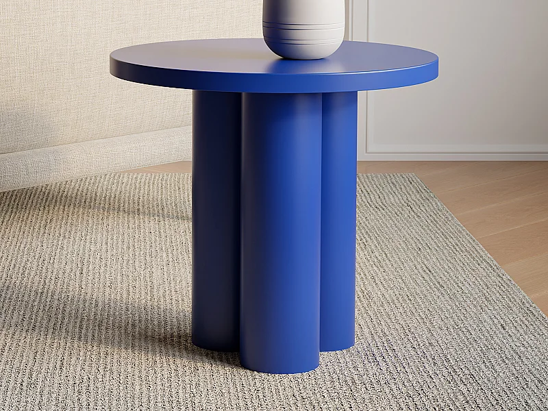 Beistelltisch aus Metall - Blau - TANIYA