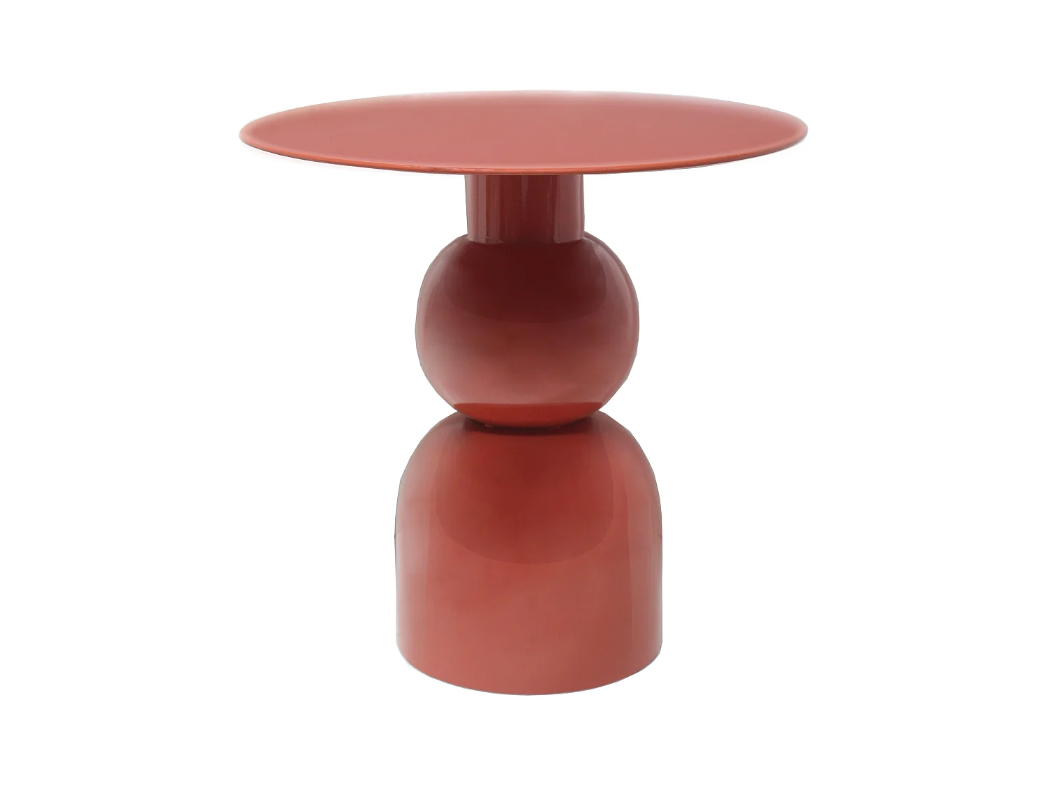 Mesa auxiliar de metal - Terracota - JASMIA