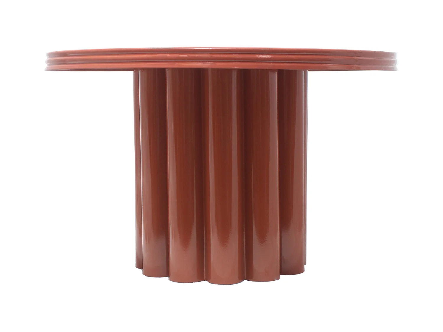 Mesa auxiliar de metal - Terracota - SEMALIA