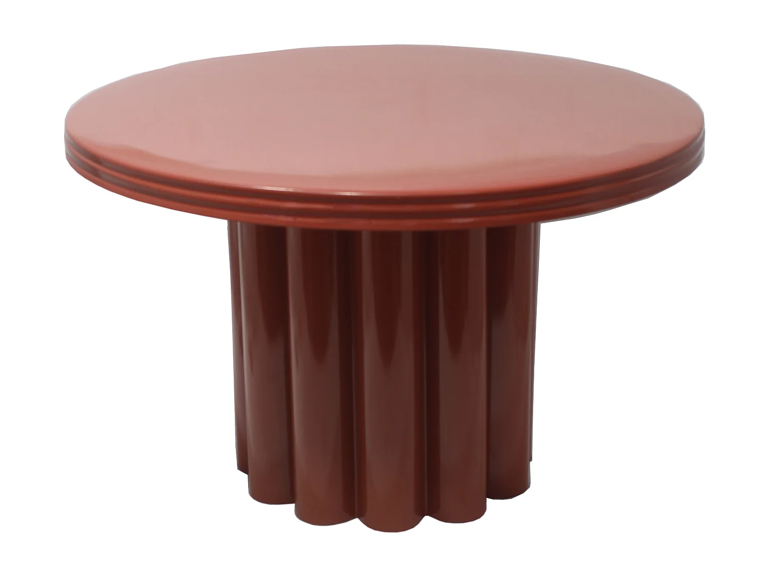 Beistelltisch - Metall - Terracotta - SEMALIA
