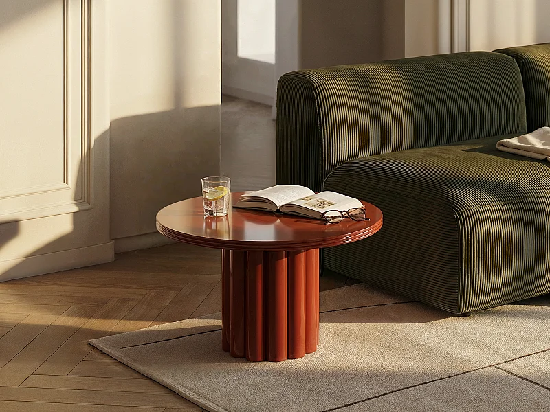 Tavolo supplementare in Metallo Terracotta  - SEMALIA