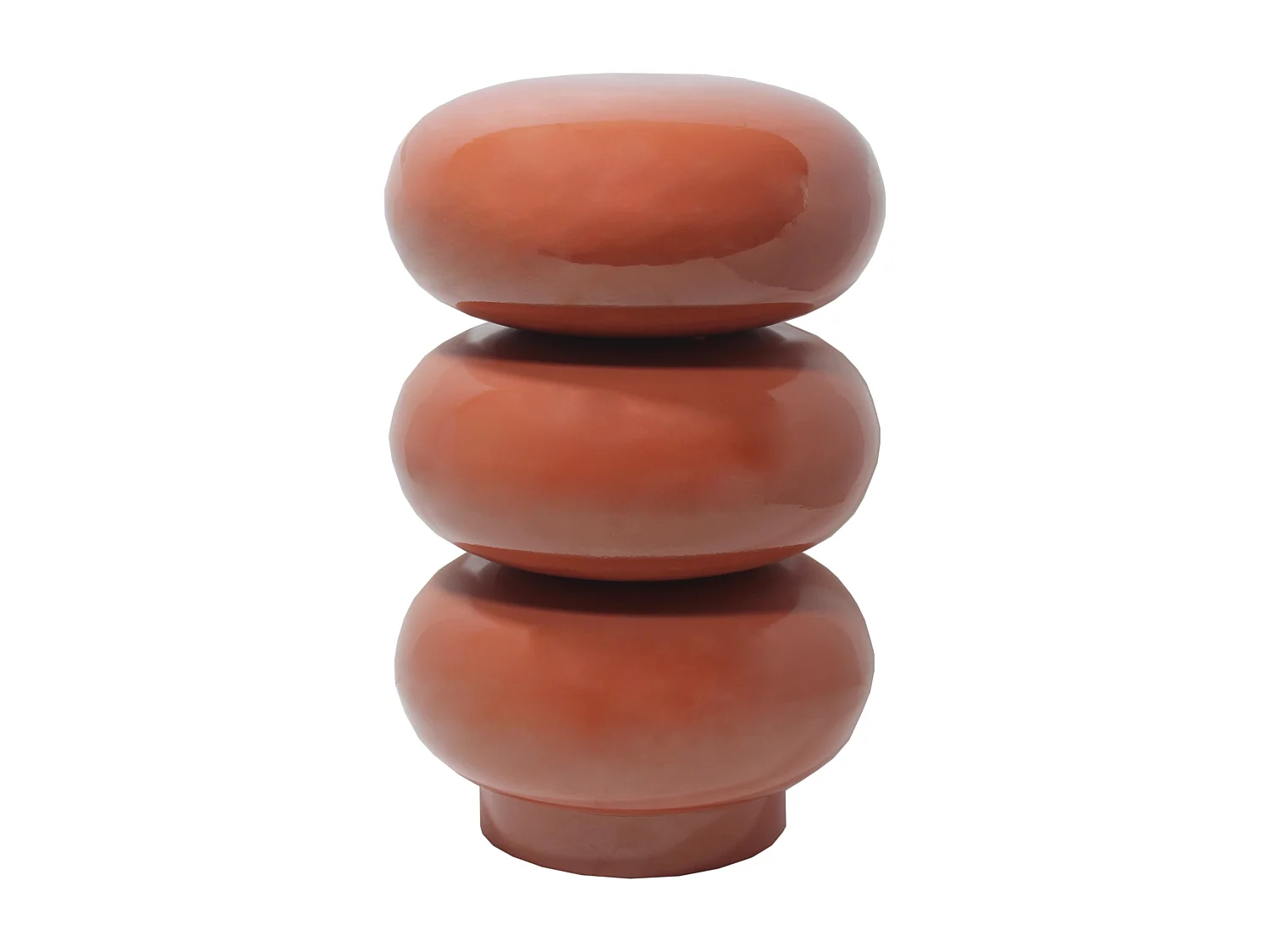 Table d'appoint en métal - Terracotta - SANIYA