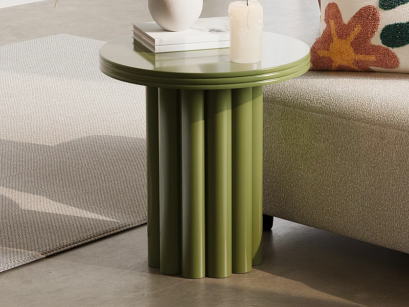 Table d'appoint en métal - Kaki - BALIA