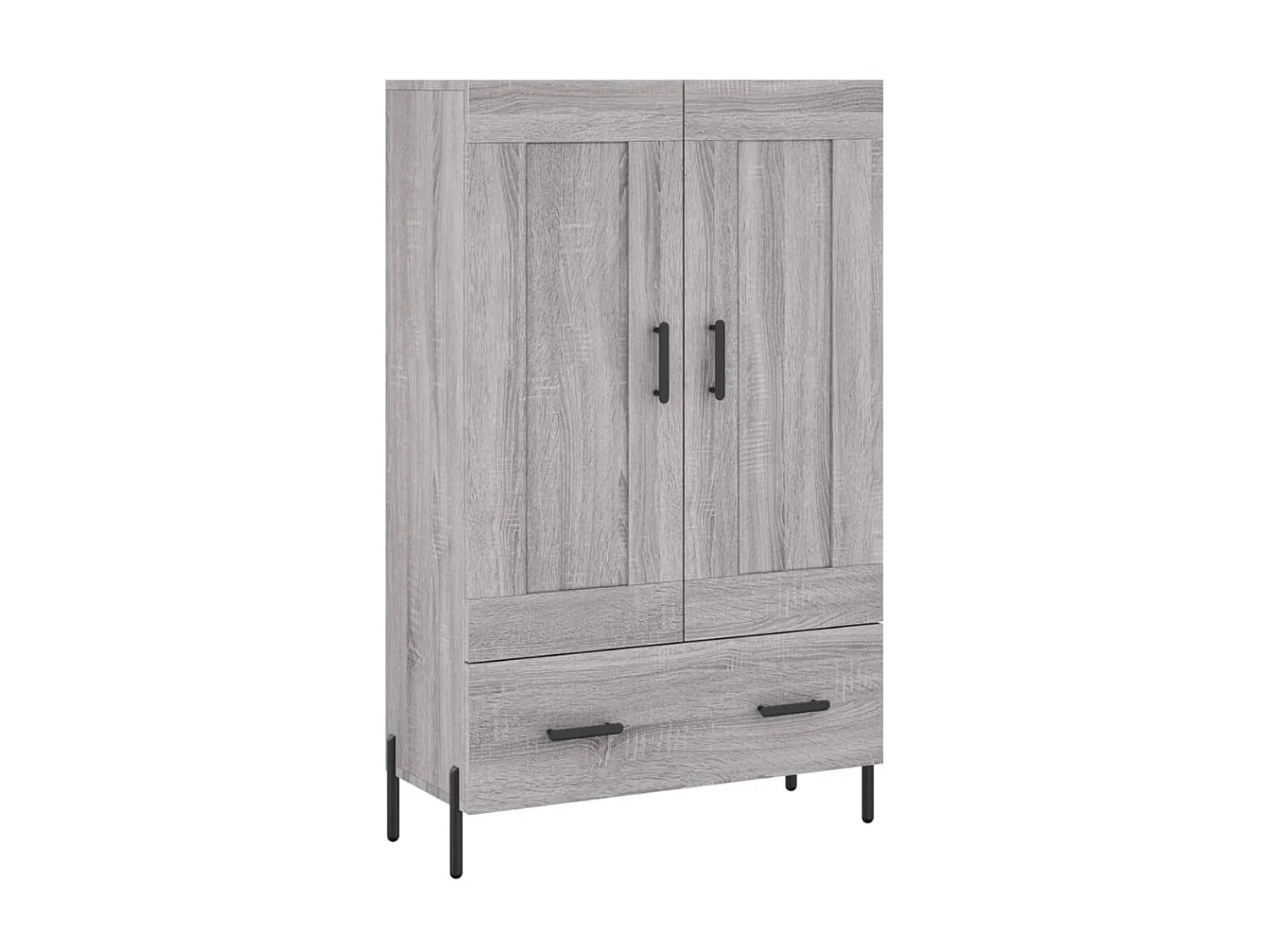 Buffet haut sonoma gris 69,5x31x115 cm bois d'ingénierie