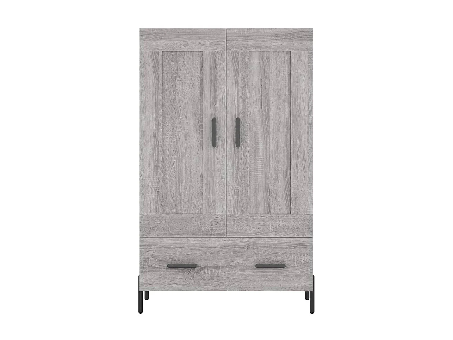 Buffet haut sonoma gris 69,5x31x115 cm bois d'ingénierie