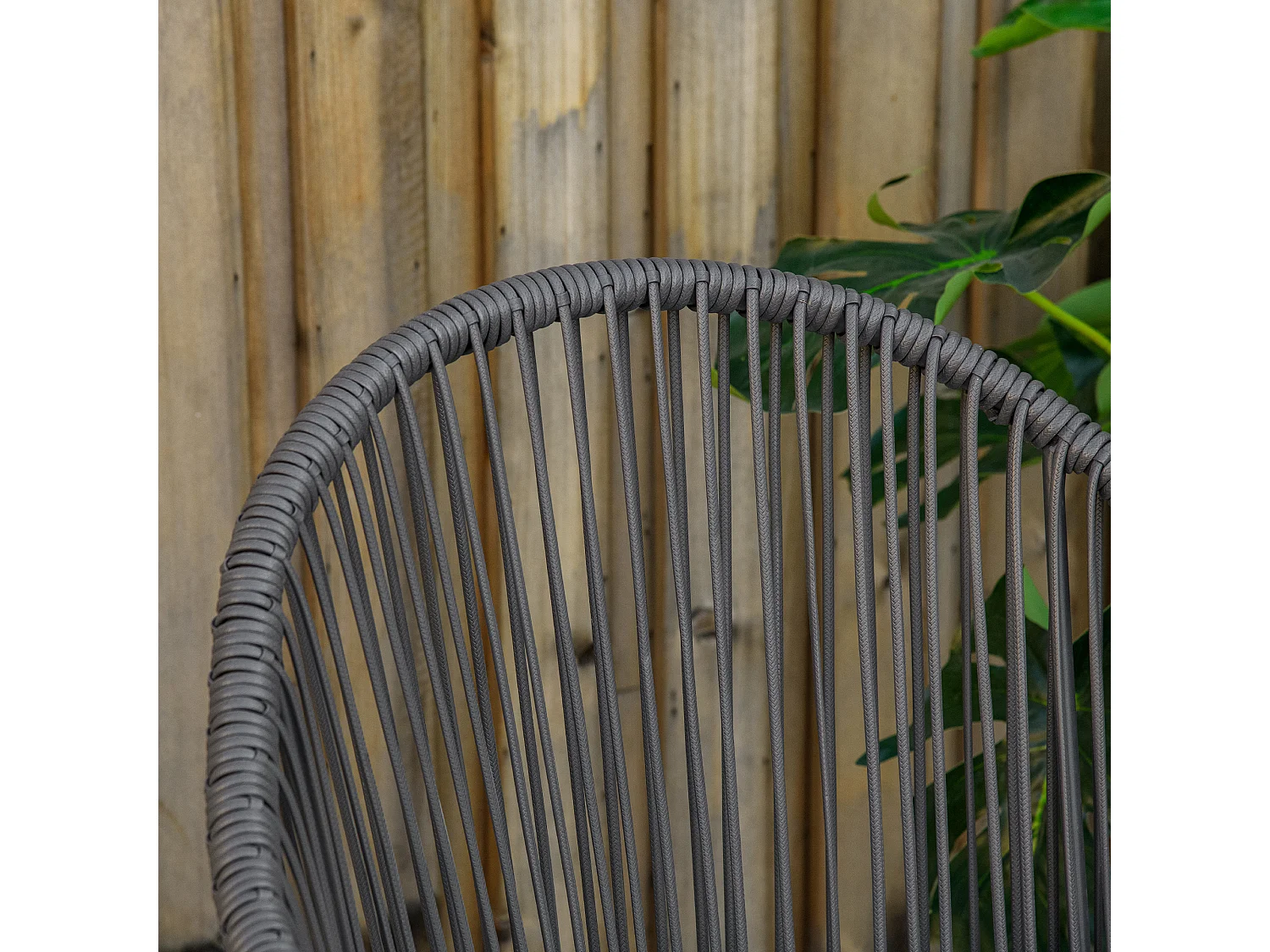 Ensemble bistro jardin style acapulco 2 places 3 pièces avec coussins