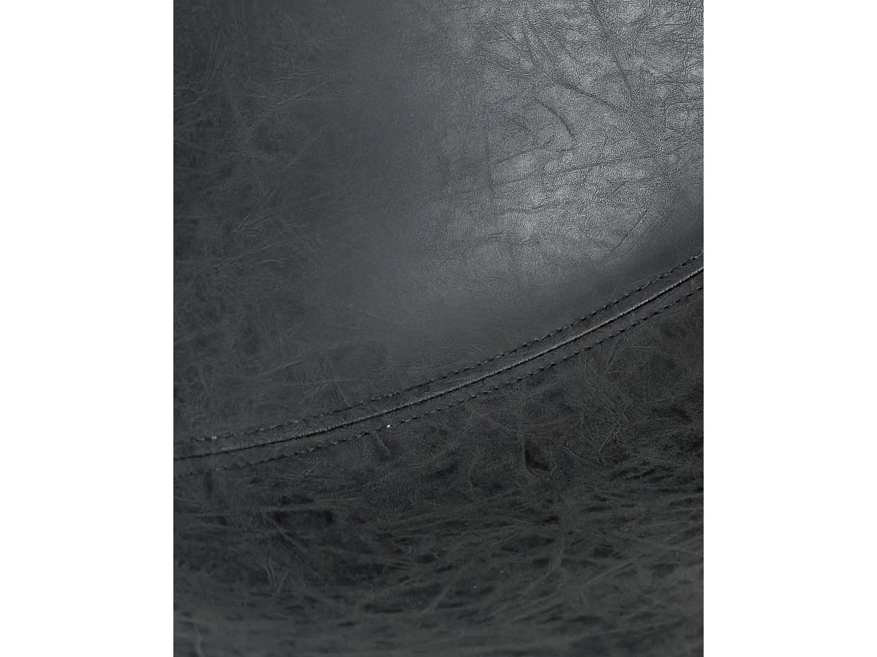 Lot 2 tabourets de bar industriels simili cuir effet vintage pivotant hauteur réglable HELIO