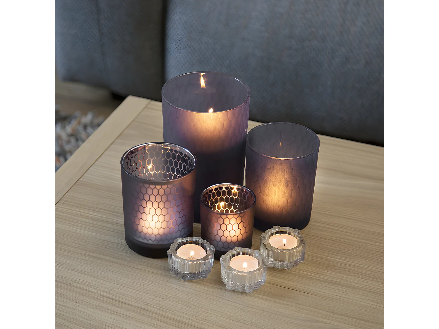 Photophores Palm Petit Format - Violet