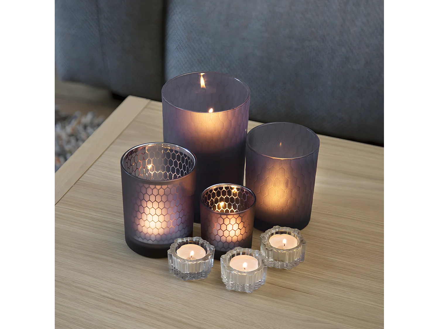 Photophores Palm Petit Format - Violet