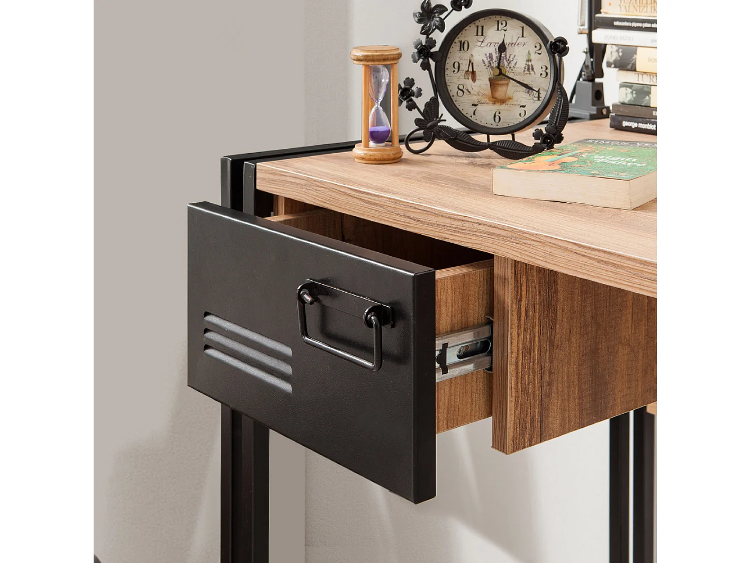 Scrivania industriale con cassetti SKIRV