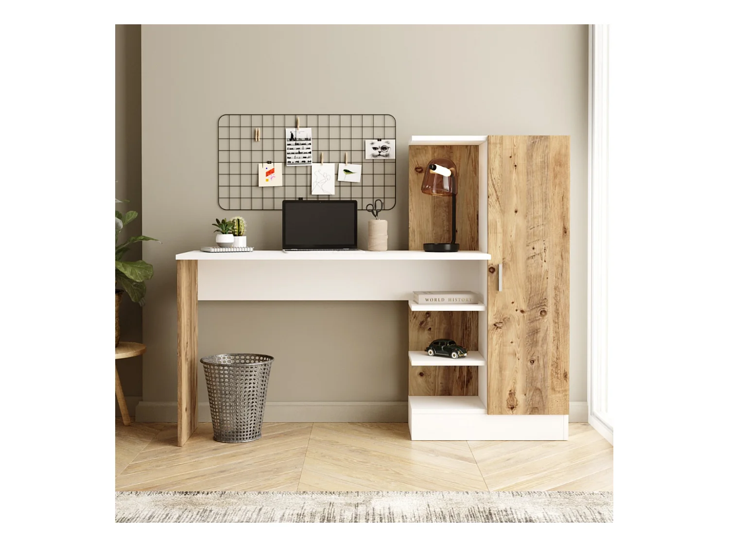 Bureau design avec rangements TEHDA