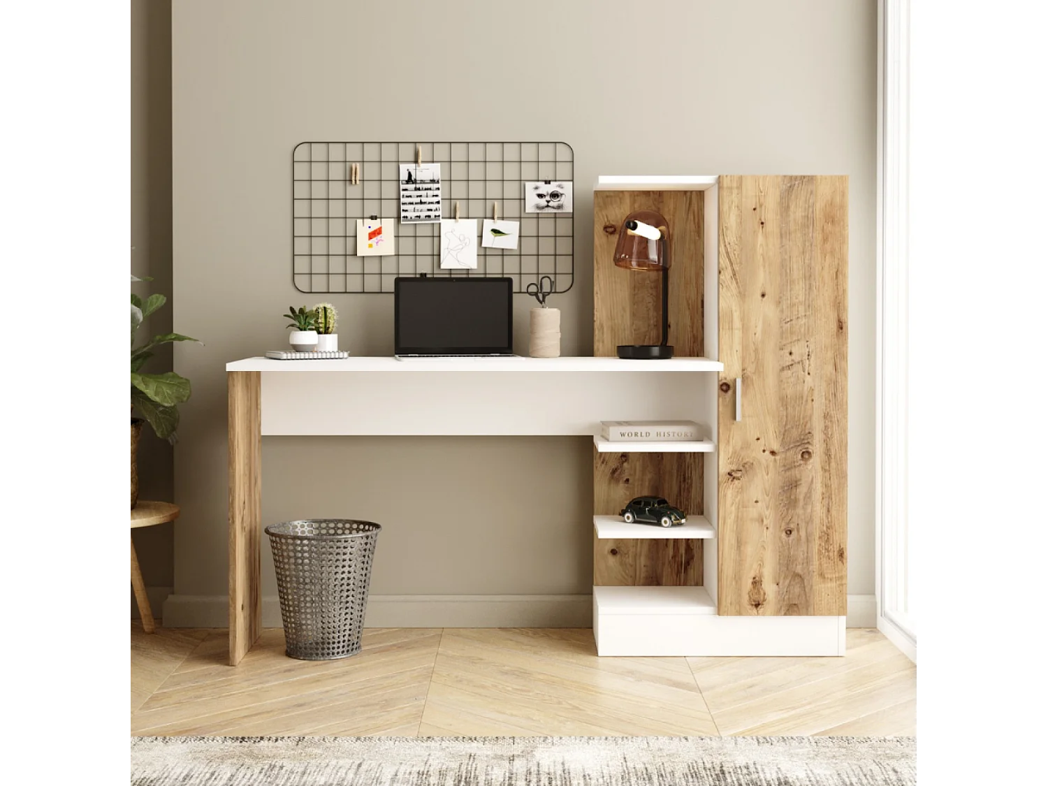 Bureau design avec rangements TEHDA