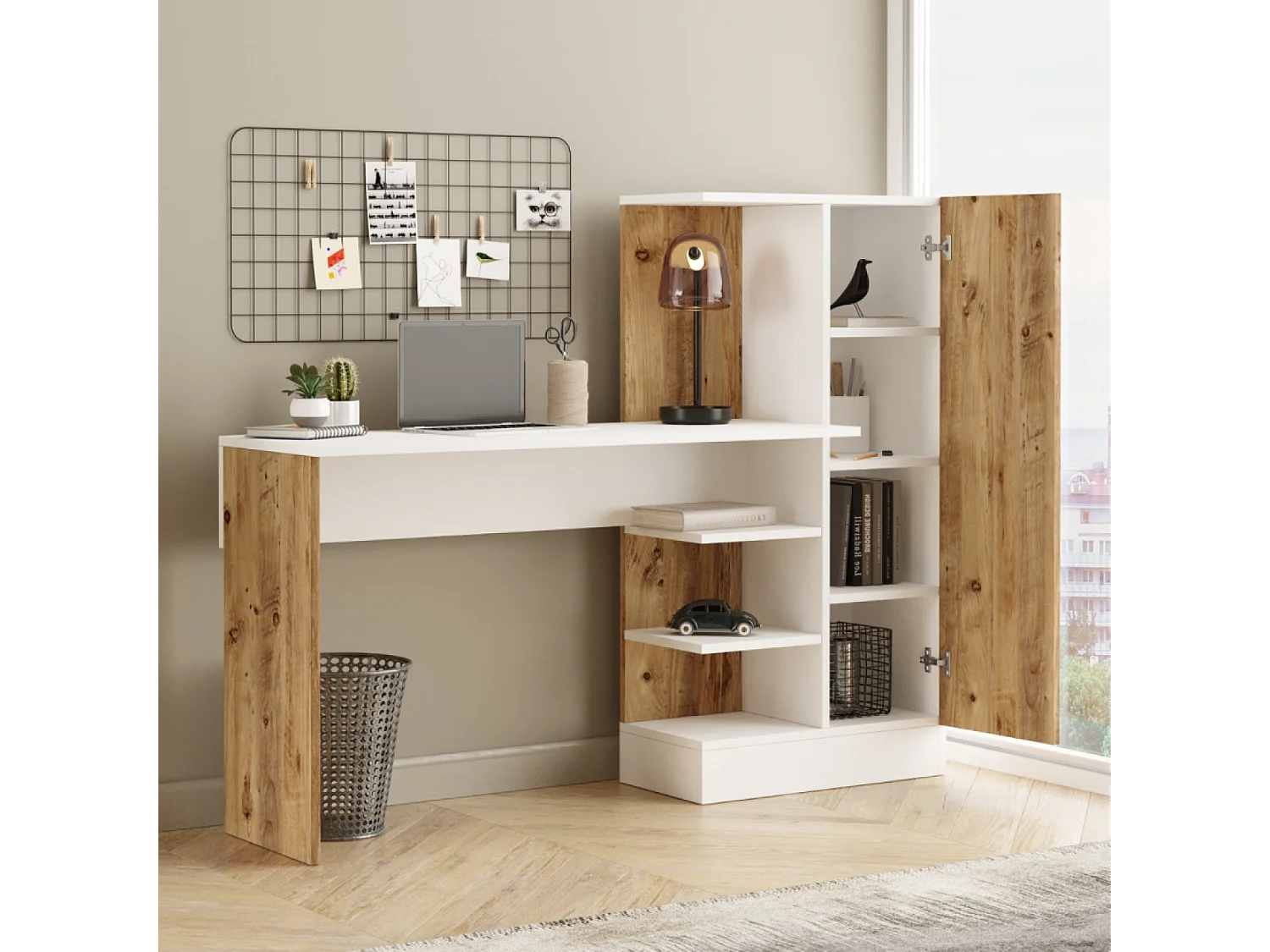Bureau design avec rangements TEHDA