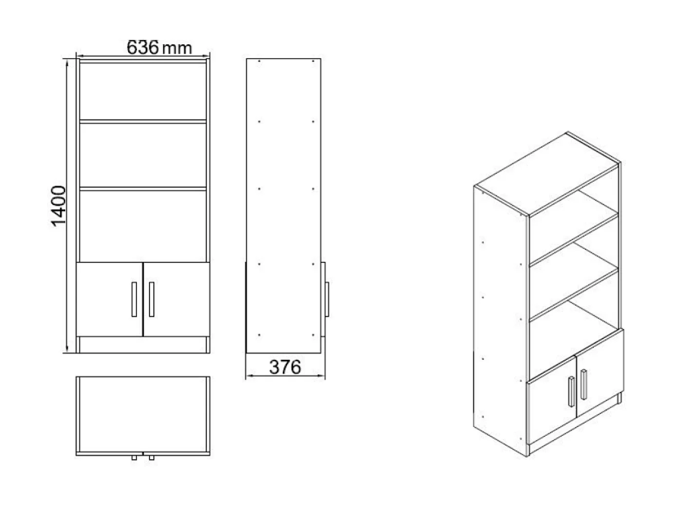 Ensemble de meubles bureau NOTTO