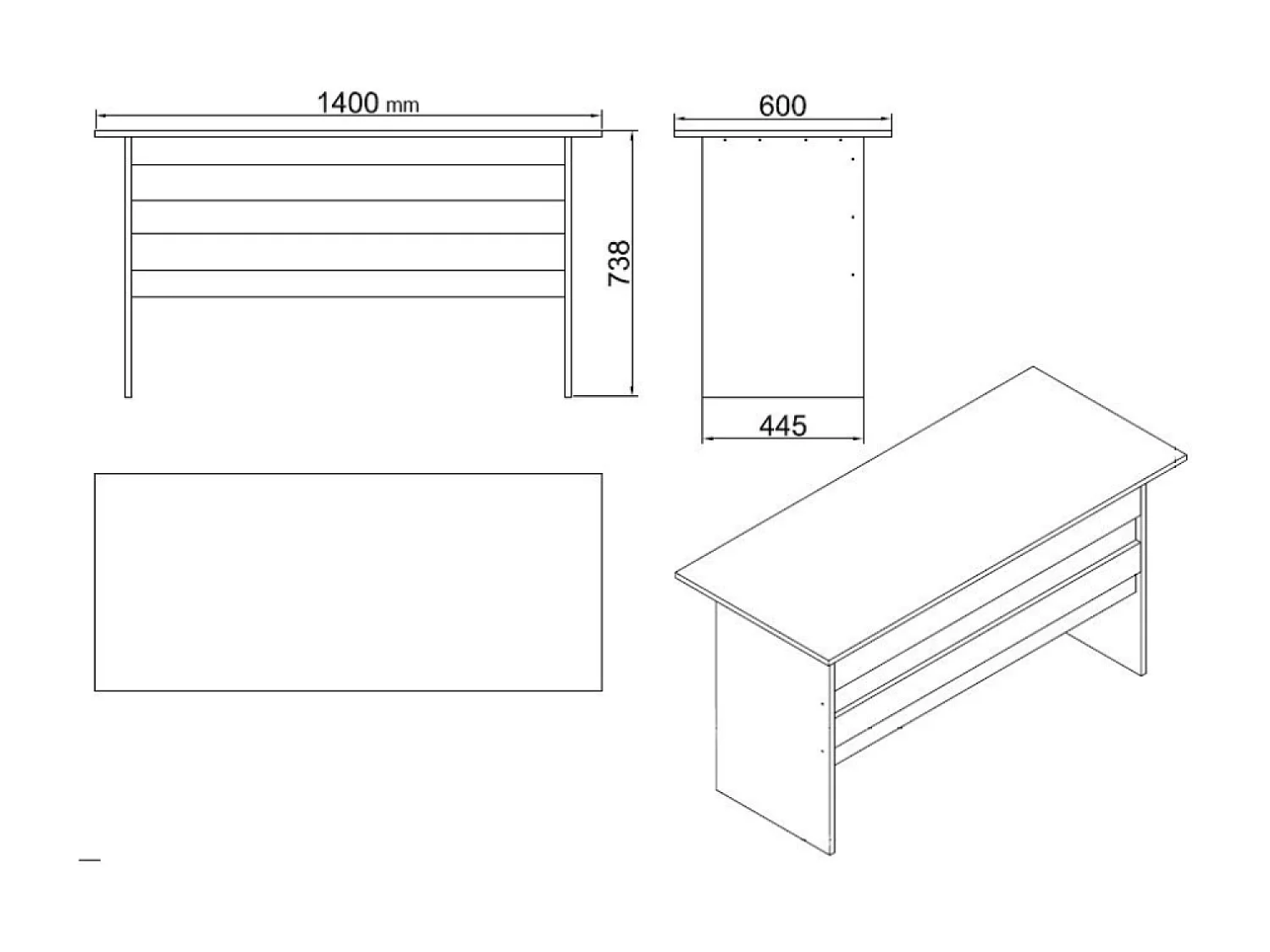 Ensemble de meubles bureau NOTTO
