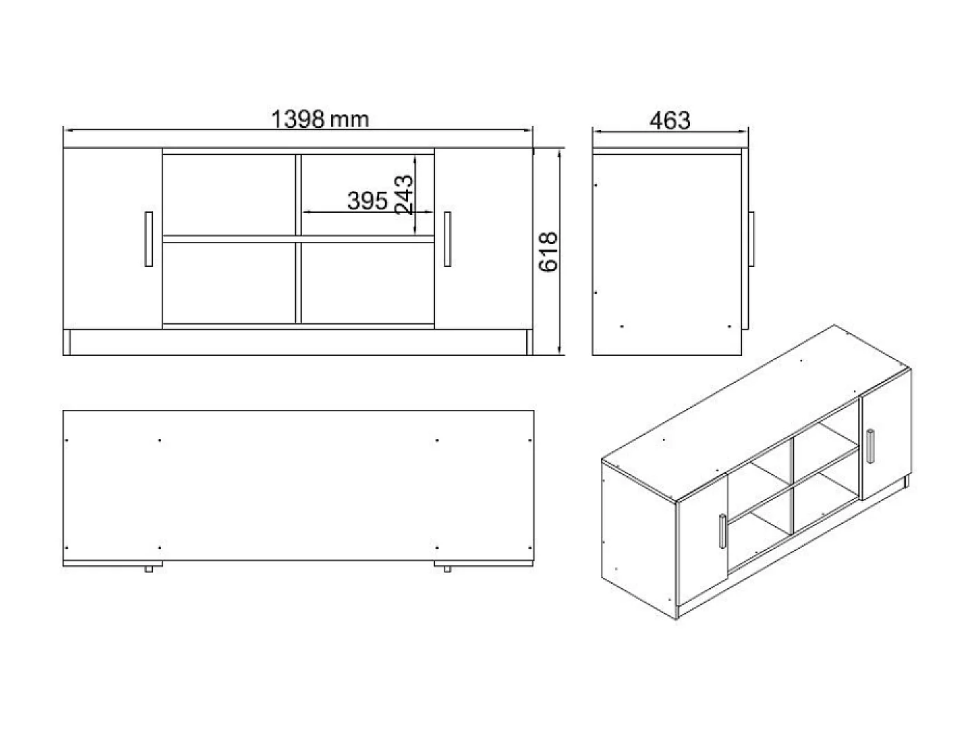 Ensemble de meubles bureau NOTTO