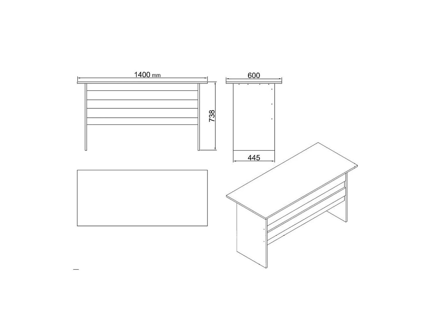 Ensemble de meubles bureau NOTTO