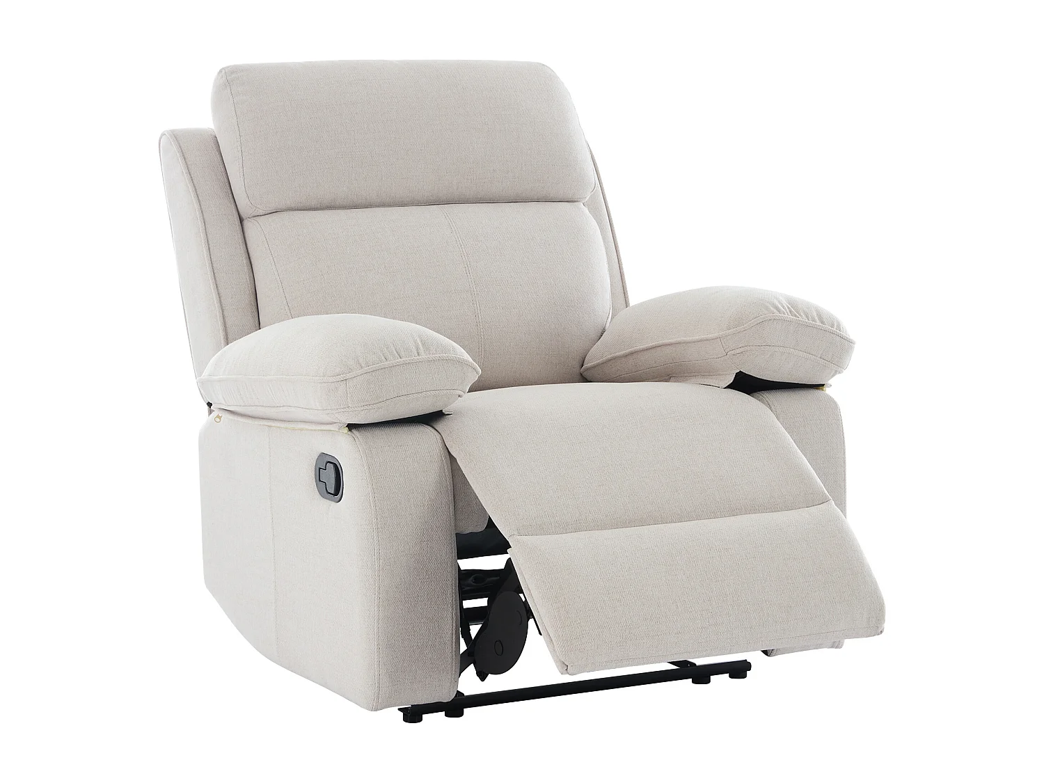 Poltrona relax in Tessuto chiné Beige - LANA