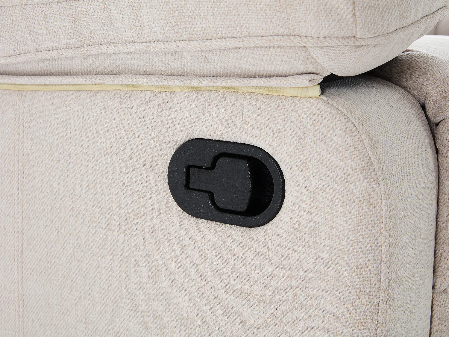 Poltrona relax in Tessuto chiné Beige - LANA