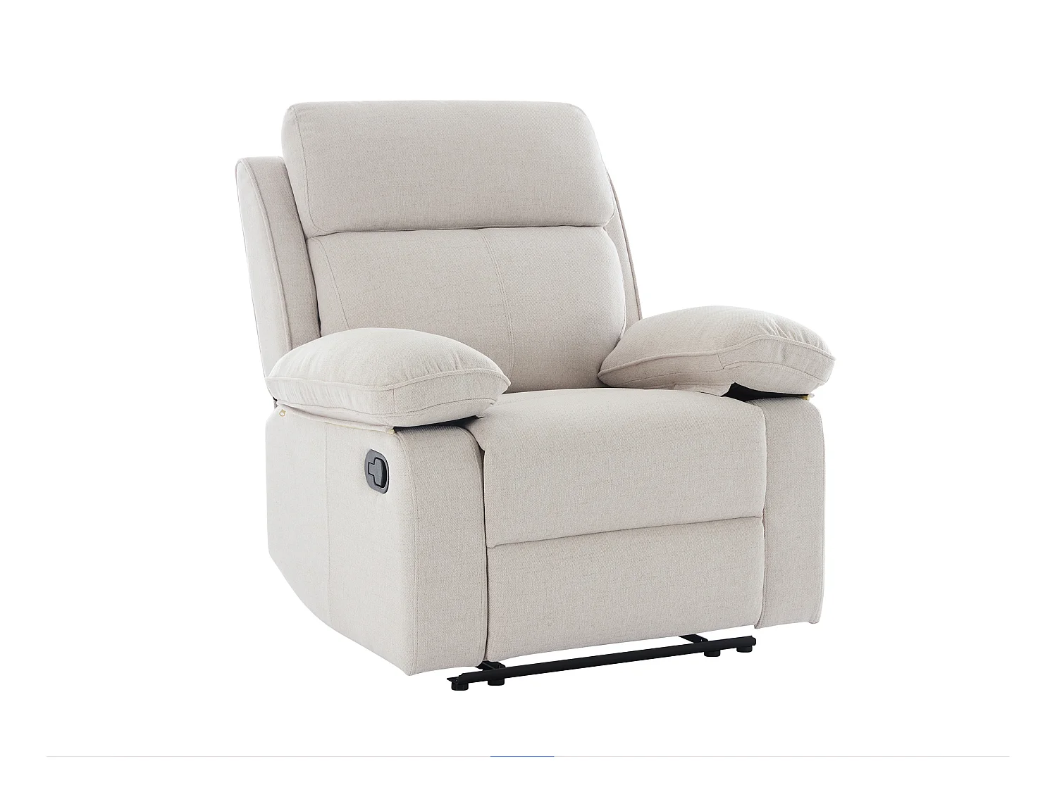 Sillón relax de tela beige LANA