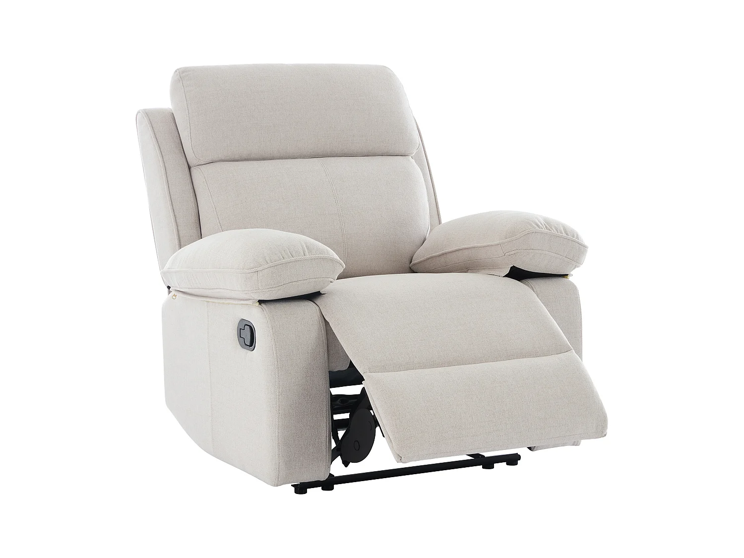 Sillón relax de tela beige LANA