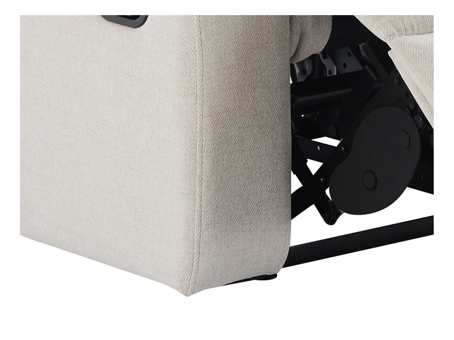 Sillón relax de tela beige LANA