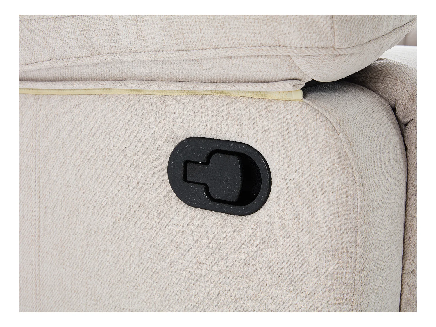 Sillón relax de tela beige LANA