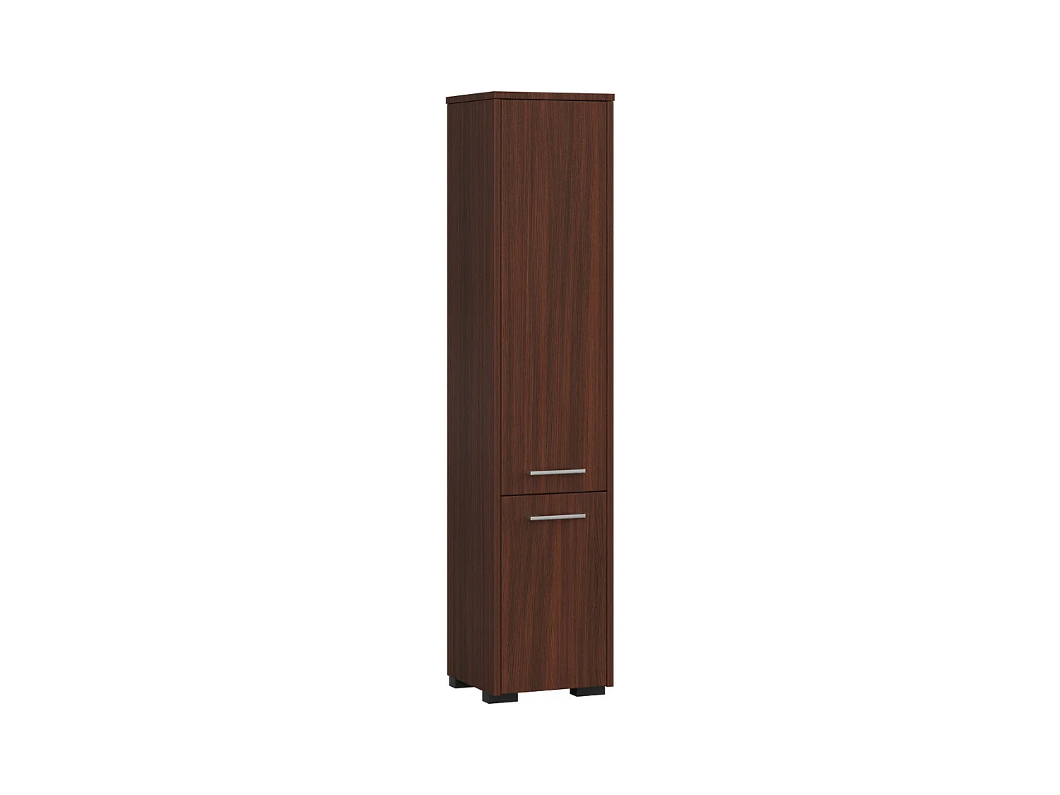 Columna de baño AKORD FIN Wenge 30 cm 2 puertas frente en color Wenge 5 estantes 30x30x140 cm
