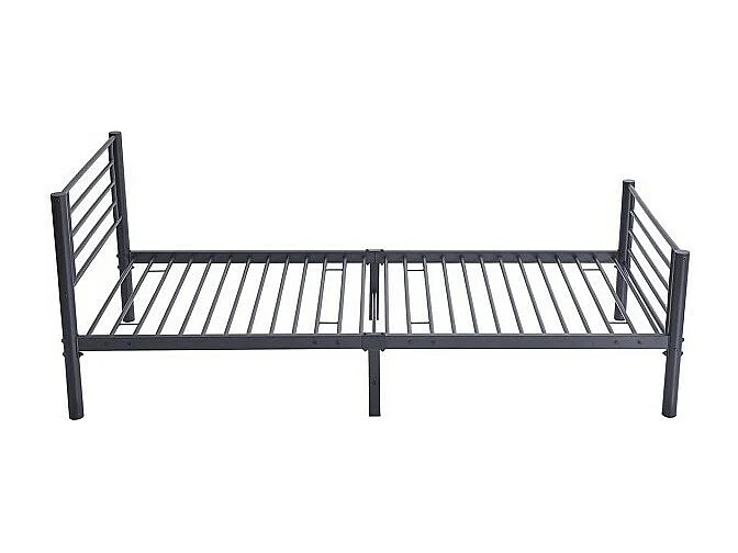 Metallbett 90x200 cm SAMMY, Farbe Dunkelgrau