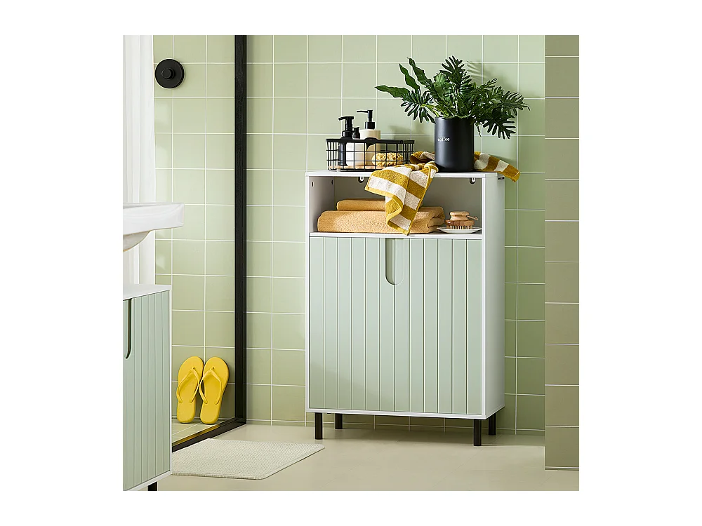 SoBuy Banc à Chaussures avec Siège Rembourré et 2 Portes, pour Entrée, Chambre – 90 x 34 x 47 cm, FSR117-SCH