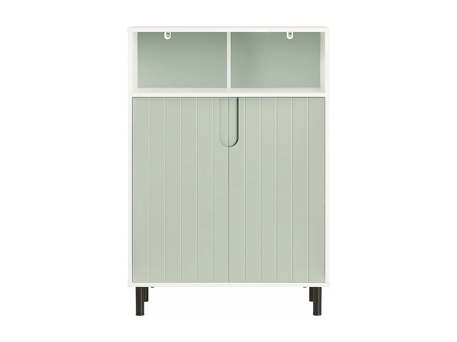 SoBuy Banc à Chaussures avec Siège Rembourré et 2 Portes, pour Entrée, Chambre – 90 x 34 x 47 cm, FSR117-SCH