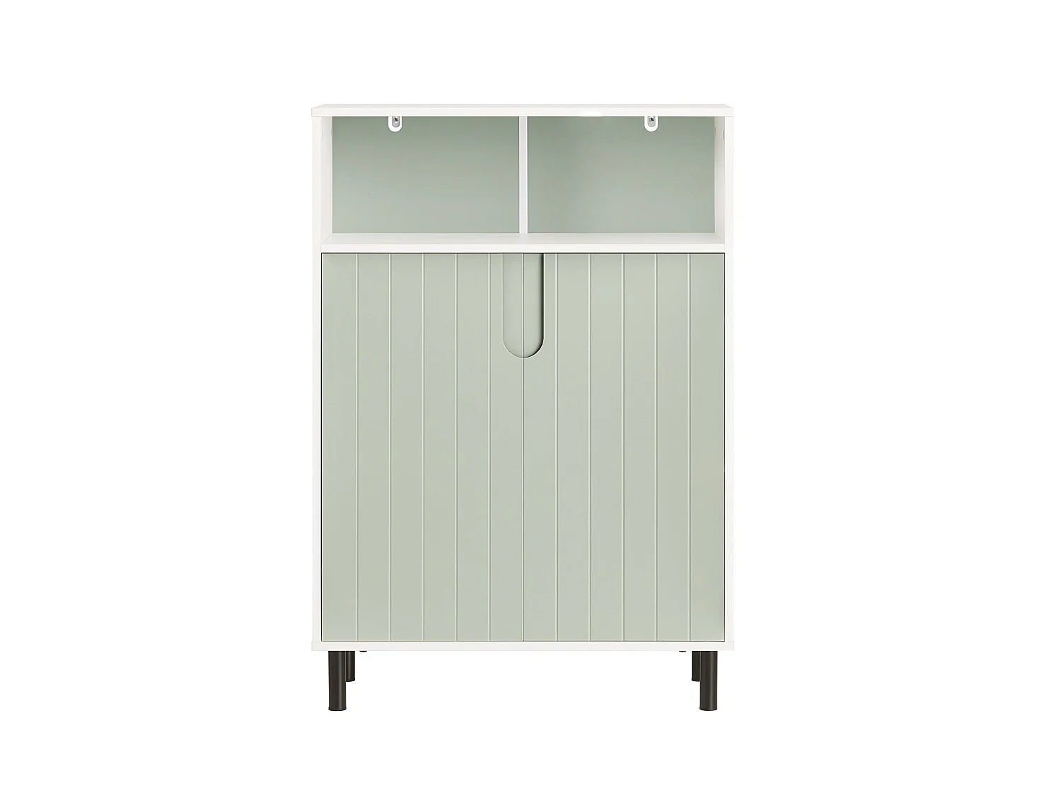 SoBuy Banc à Chaussures avec Siège Rembourré et 2 Portes, pour Entrée, Chambre – 90 x 34 x 47 cm, FSR117-SCH