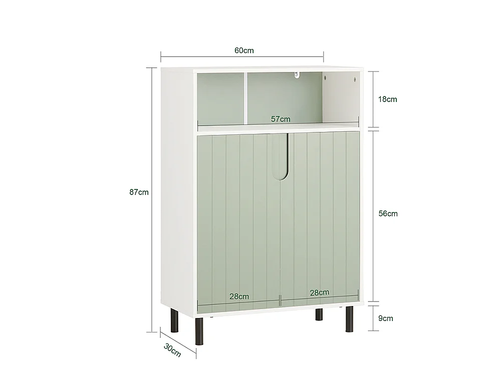 SoBuy Banc à Chaussures avec Siège Rembourré et 2 Portes, pour Entrée, Chambre – 90 x 34 x 47 cm, FSR117-SCH